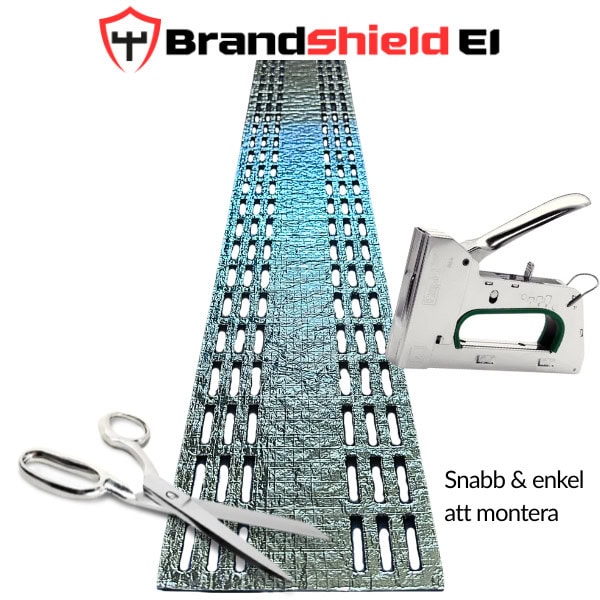 BrandShield EI – snabb och enkel montering med sax och häftpistol