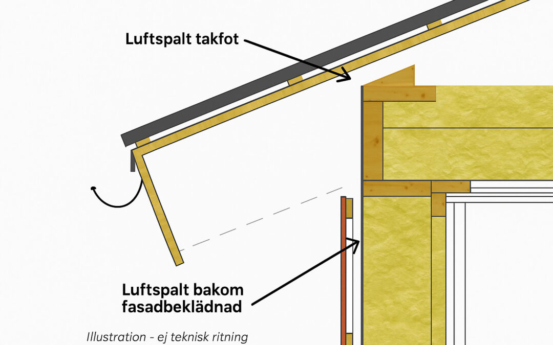 Brandskydd i luftspalter – komplett guide för takfot och ventilerad fasad